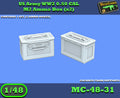 MC-48-31 - Lot de boîtes de munitions M2 CAL .50 US Seconde Guerre mondiale