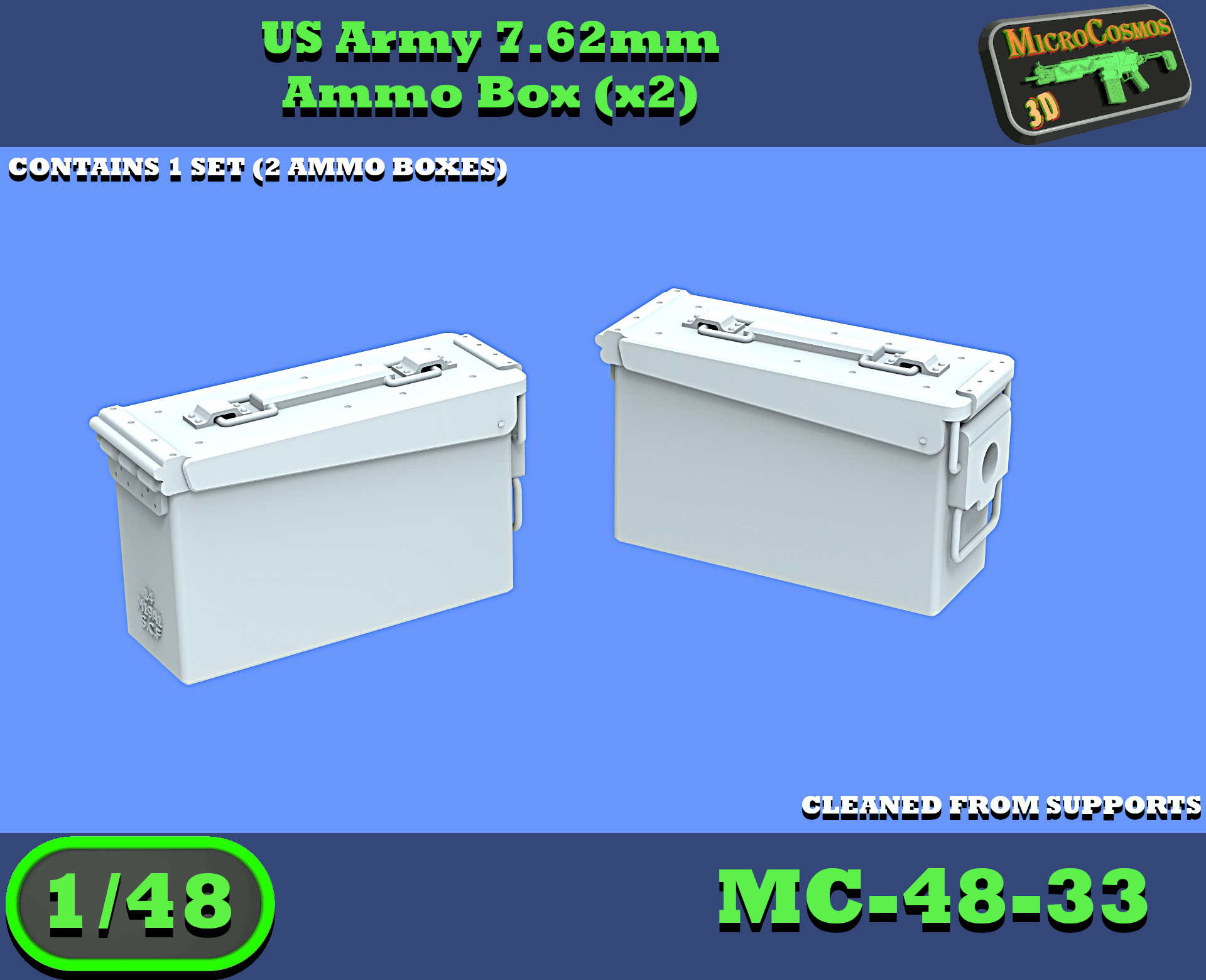 MC-48-33 - US 7.62mm Munitionskistenset
