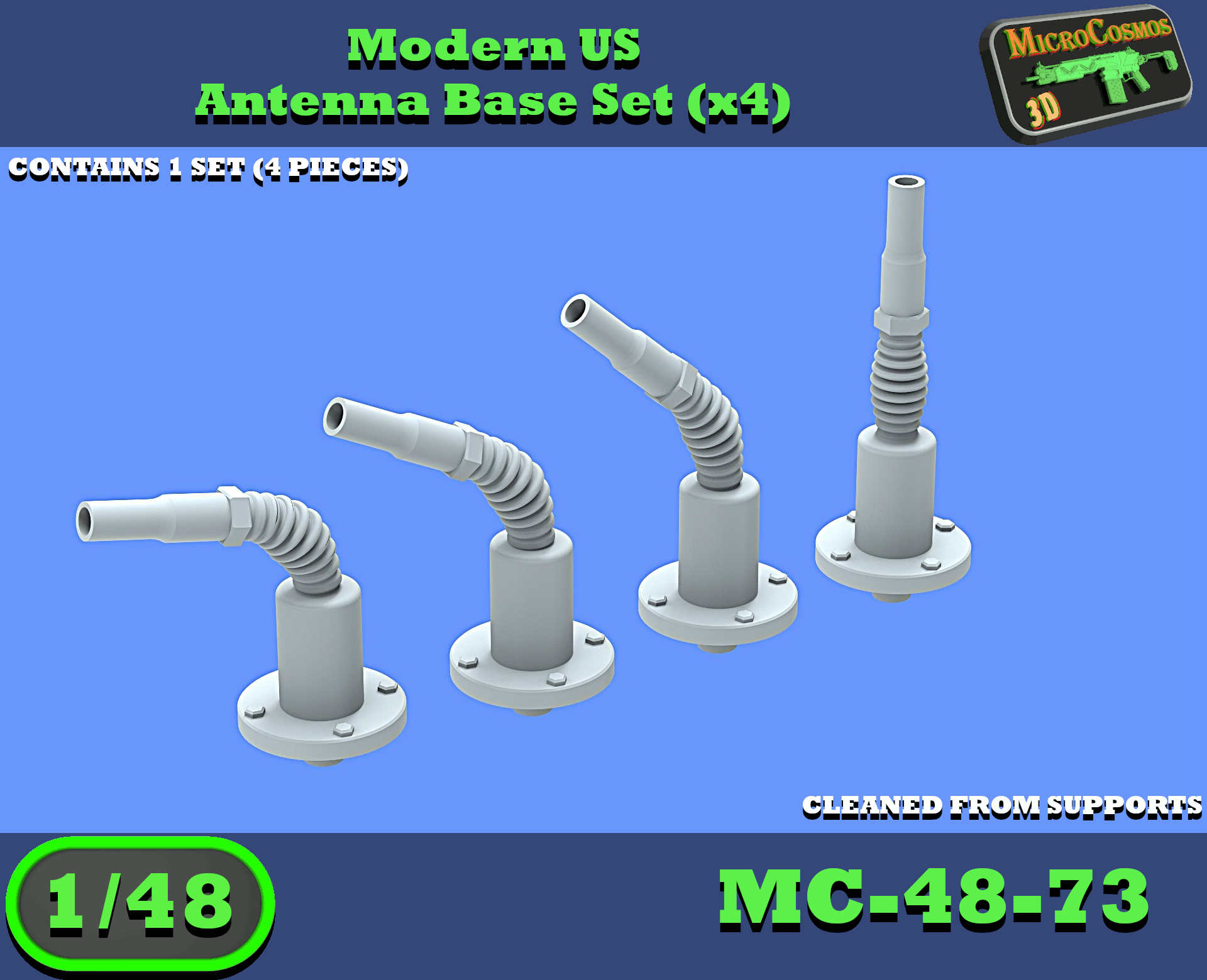 MC-48-73 - Moderner US Antennensockel-Satz