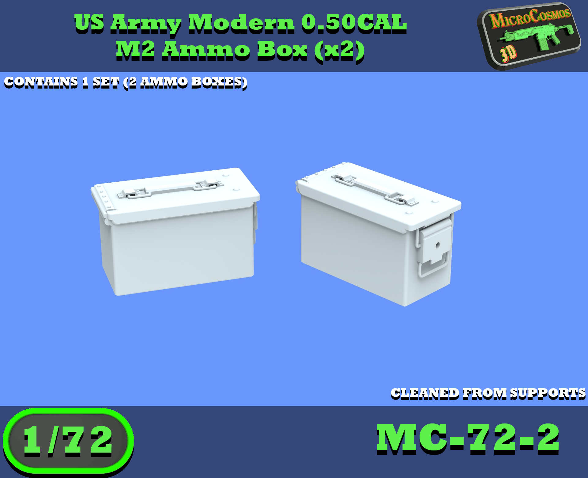 MC-72-2 - US Modern 0.50 CAL M2 Munitionskasten-Set