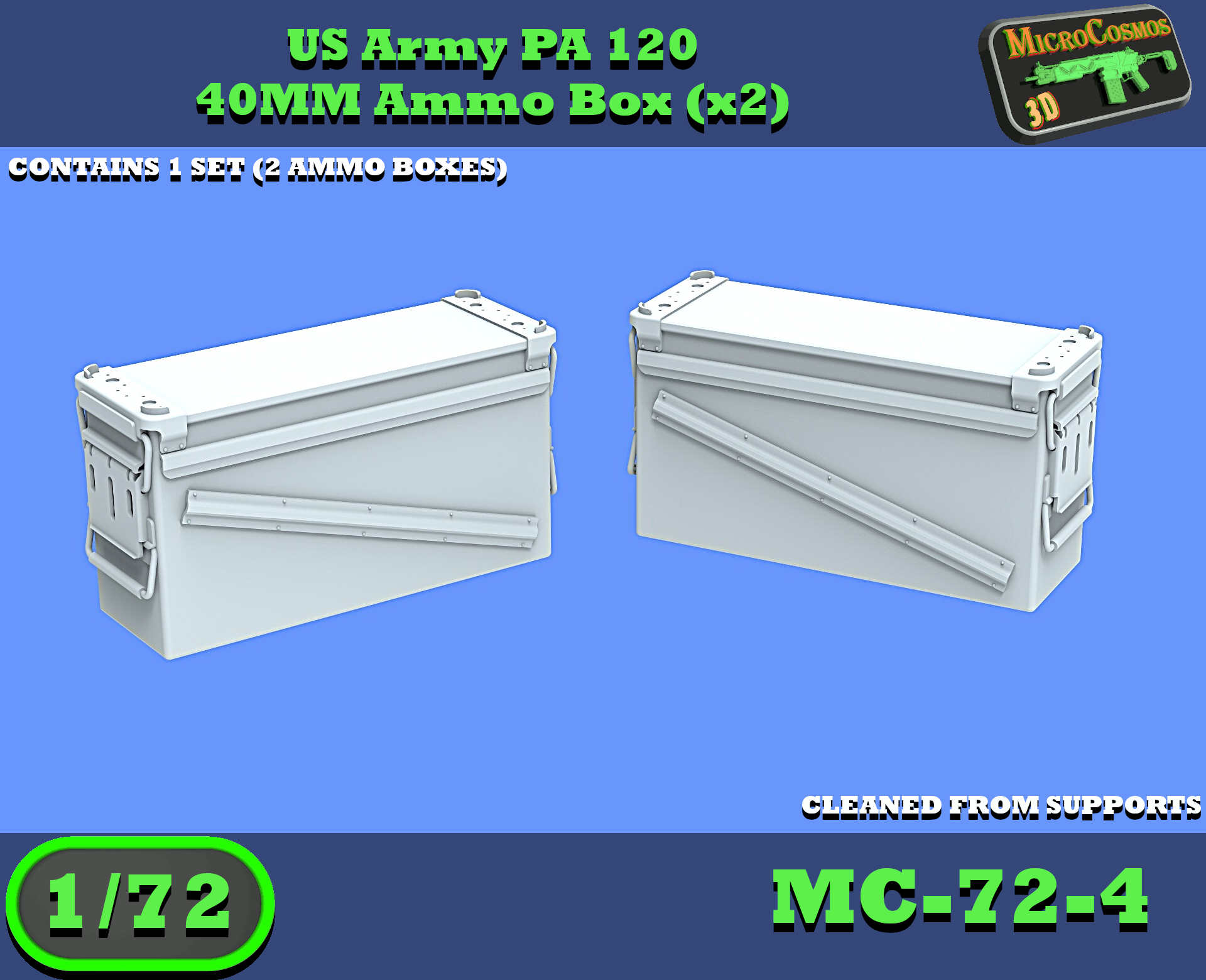 MC-72-4 - US PA120 40mm Munitionskisten-Set