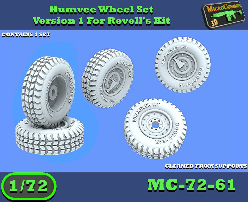MC-72-61 - Humvee-Radsatz Version 1 für Revell-Bausatz